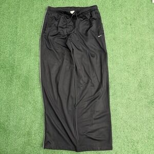 Vintage Nike Track Pants Mens Extra Large Black Drawstring Jogger Gym Y2K Baggy